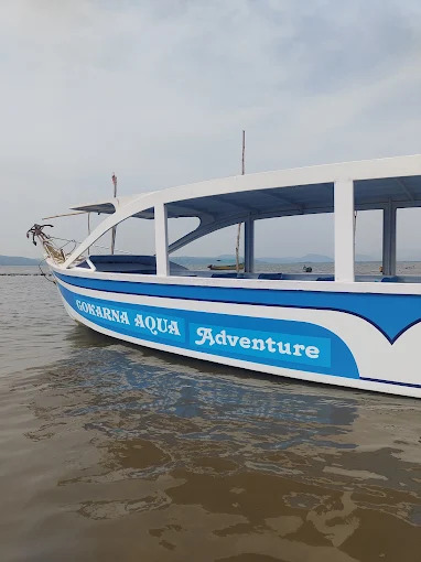 Gokarna Aqua Adventures boat on the coast